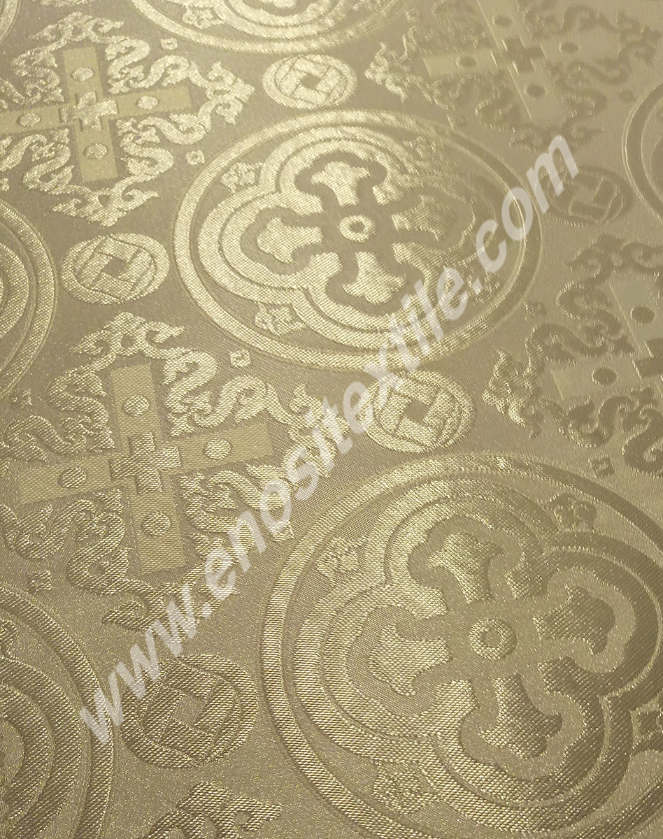 KL-037 White-Silver Brocade Fabrics